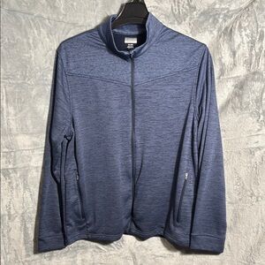 Greg Norman men’s Blue Full-Zip Jacket XL fleece lining zip pockets super nice